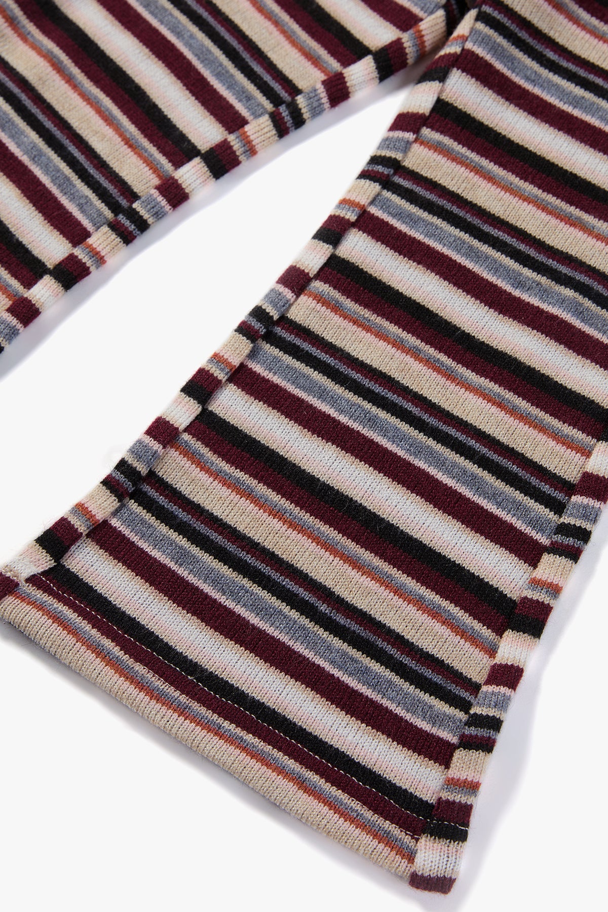 Maple Striped Flared Pants Plum Jam - Detail