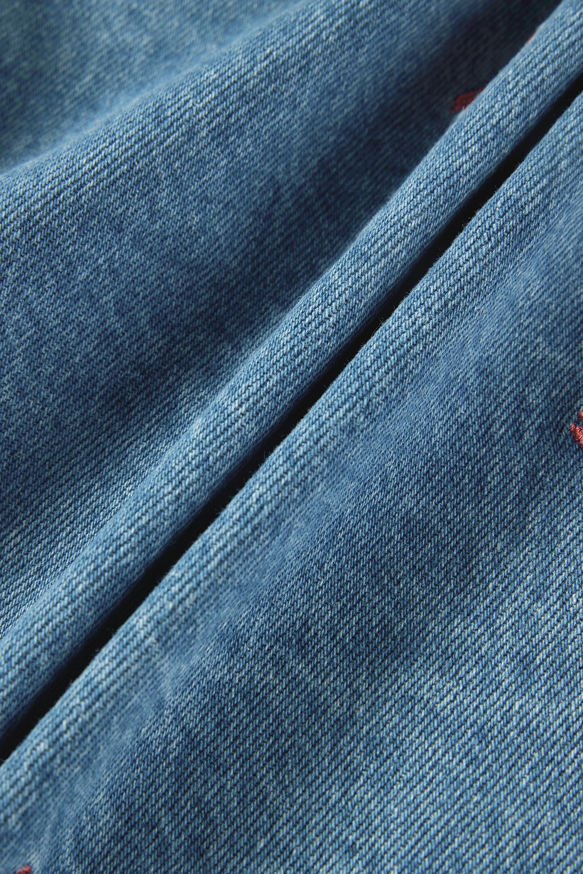 Bow Embroidered Denim Vest Denim - Detail
