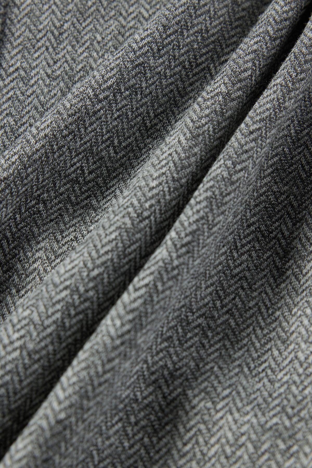Gray Herringbone Pocket Pants Mid Gray - Detail