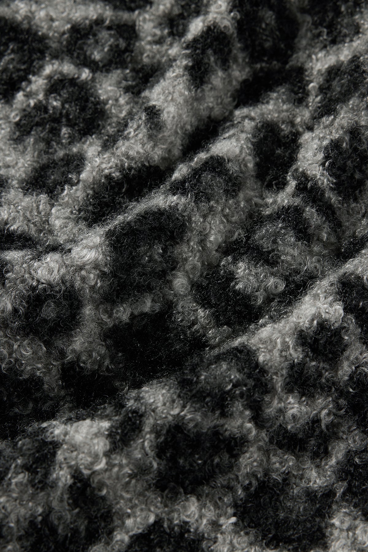 Reversible Fleece Jacket Graphite Black - Detail