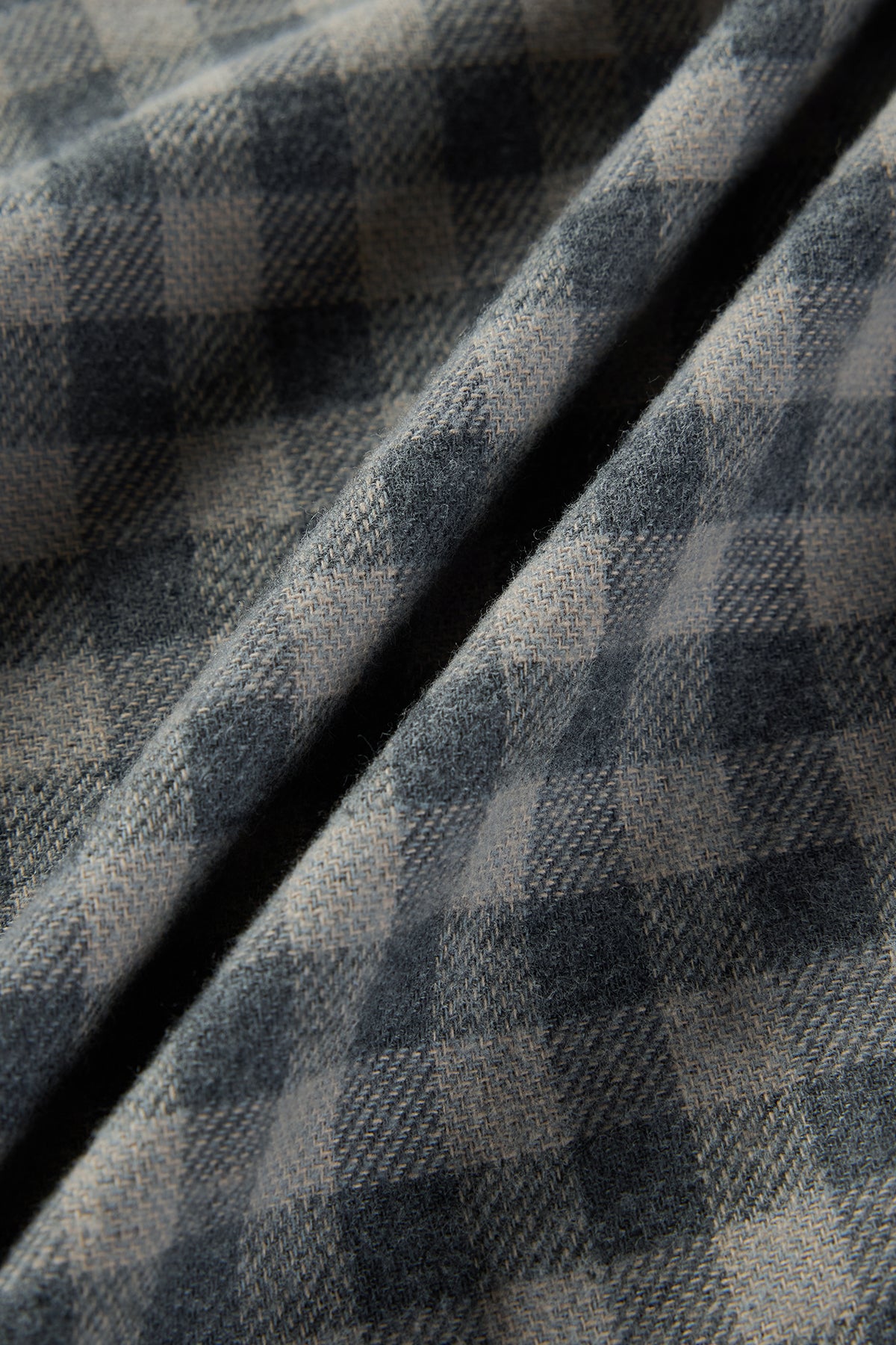Reversible Plaid Lightweight Jacket Mist Gray - Detail