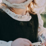 wirrawirra cute baby clothes corduroy dress dark green 23 Winter Dresses Girls New Arrivals