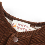 wirrawirra baby clothes corduroy jacket dark brown 23 Winter Boys Girls New Arrivals Outwears Tops Jackets Gilets