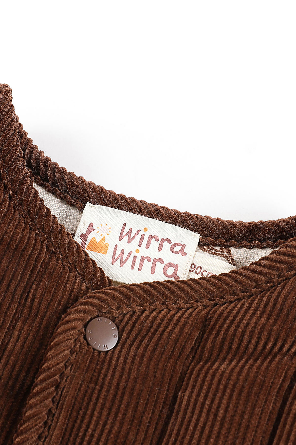 wirrawirra baby clothes corduroy jacket dark brown 23 Winter Boys Girls New Arrivals Outwears Tops Jackets Gilets