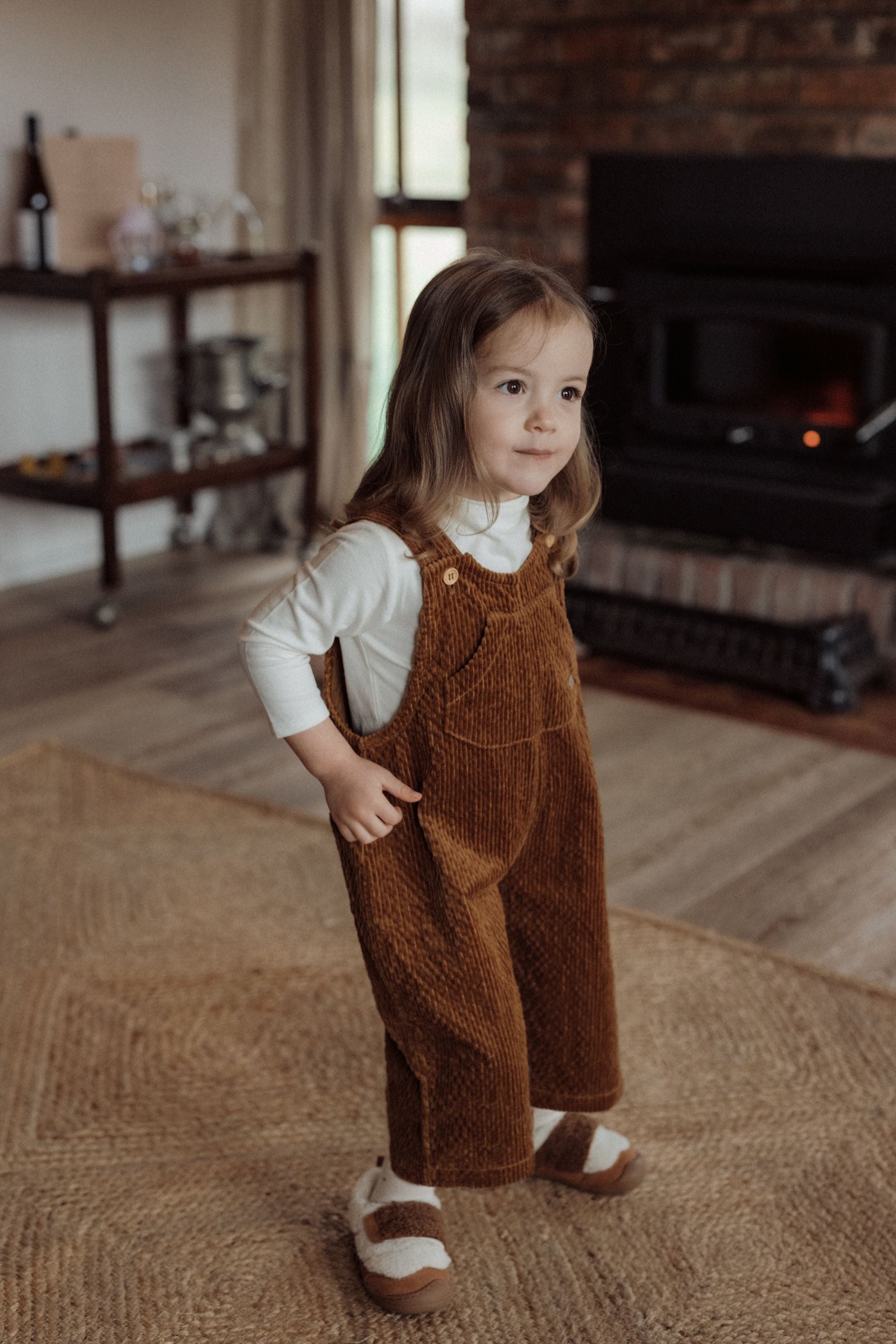wirrawirra kids clothing storescorduroy overalls beige24 Winter  Boys  Girls  Jumpsuit  New Arrivals