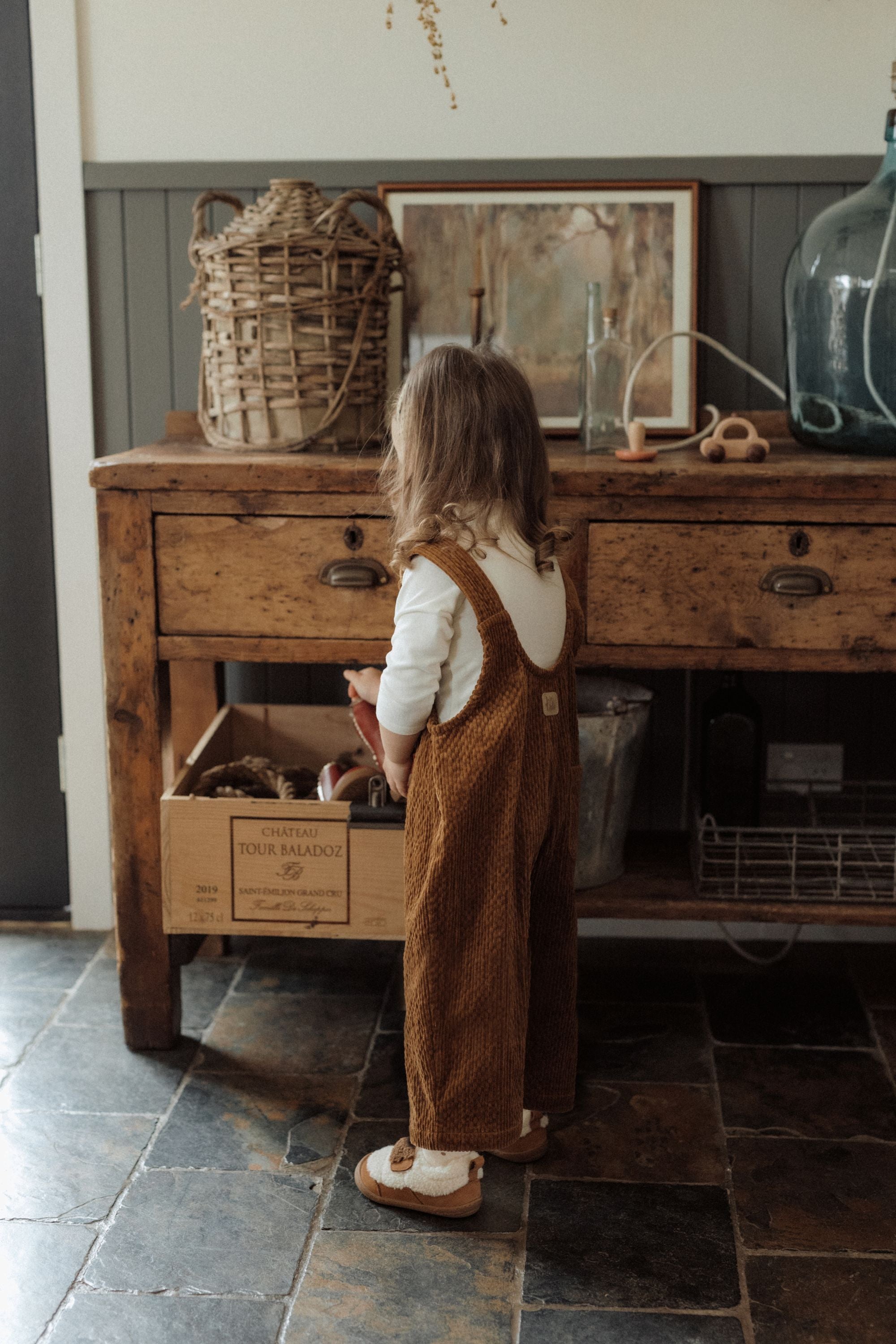 wirrawirra baby stuffcorduroy overalls beige24 Winter  Boys  Girls  Jumpsuit  New Arrivals