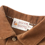 wirrawirra baby clothes corduroy shirt autumn brown 23 Winter Boys Girls New Arrivals Tops Shirts Blouses