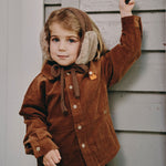 wirrawirra organic baby clothes corduroy shirt autumn brown 23 Winter Boys Girls New Arrivals Tops Shirts Blouses