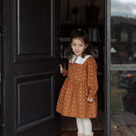 wirrawirra organic newborn clothesfloral printed dress caramel24 Winter  Dresses  Girls  New Arrivals  Skirts
