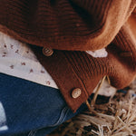 wirrawirra baby clothes for girls knit cardigan amber brown 23 Winter Girls New Arrivals Sweaters Tops Cardigans Boys
