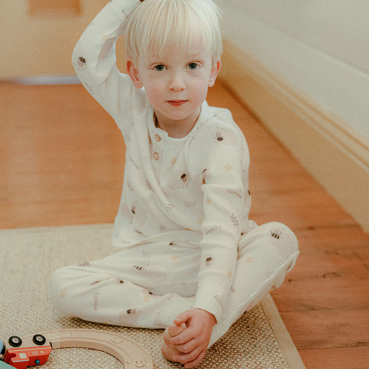 wirrawirra organic cotton baby clothes organic cotton pants sheep print 23 Winter Boys Essentials Girls New Arrivals Pants