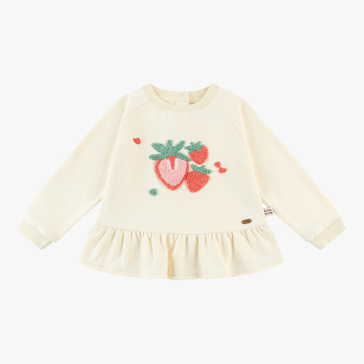wirrawirra baby clothes strawberry sweatshirt strawberry 24 Spring Girls New Arrivals Sweatshirts