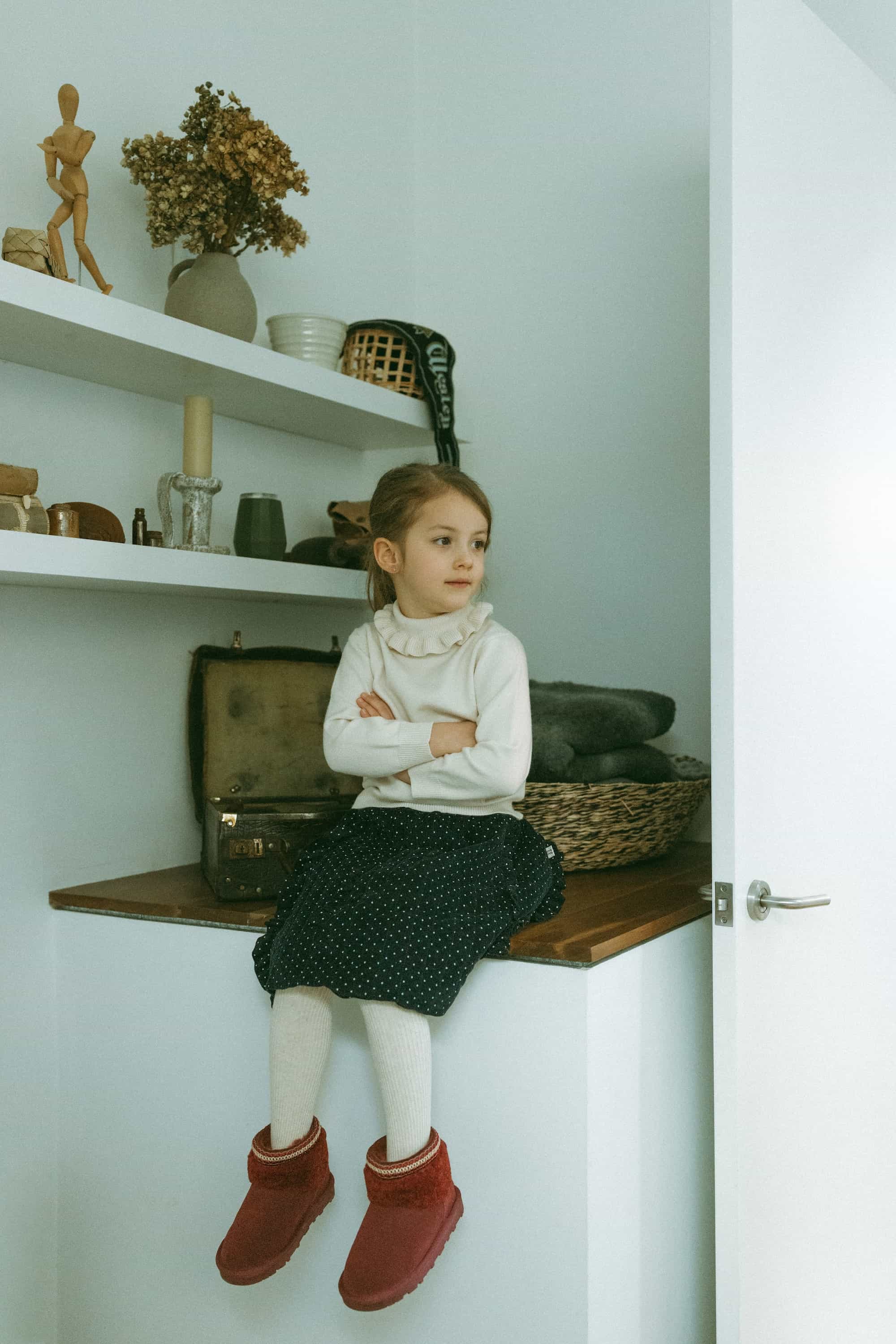 Cloud Knit Top Mist Grey - Model
