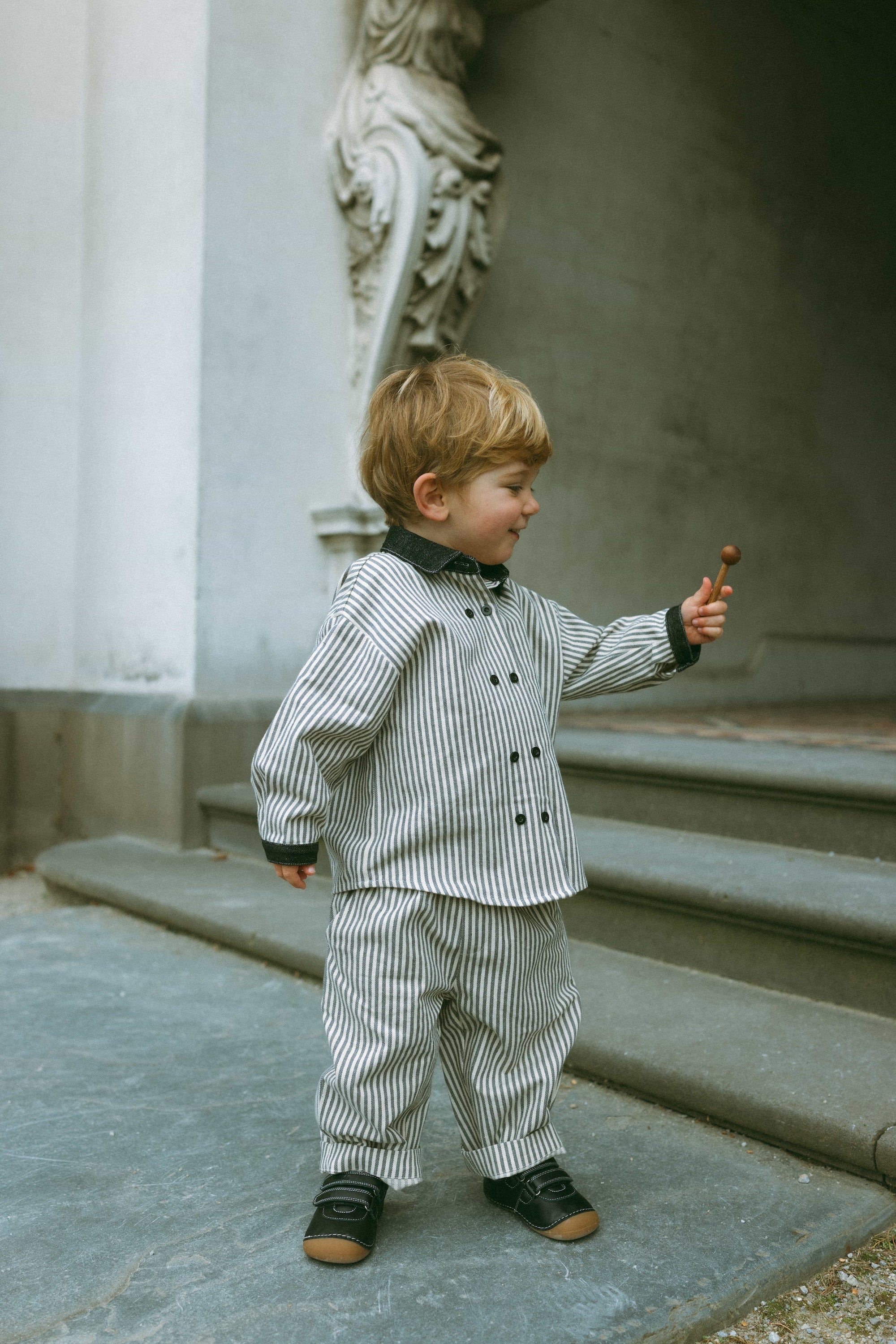 Afternoon Sonata Striped Pants Stripe - Model