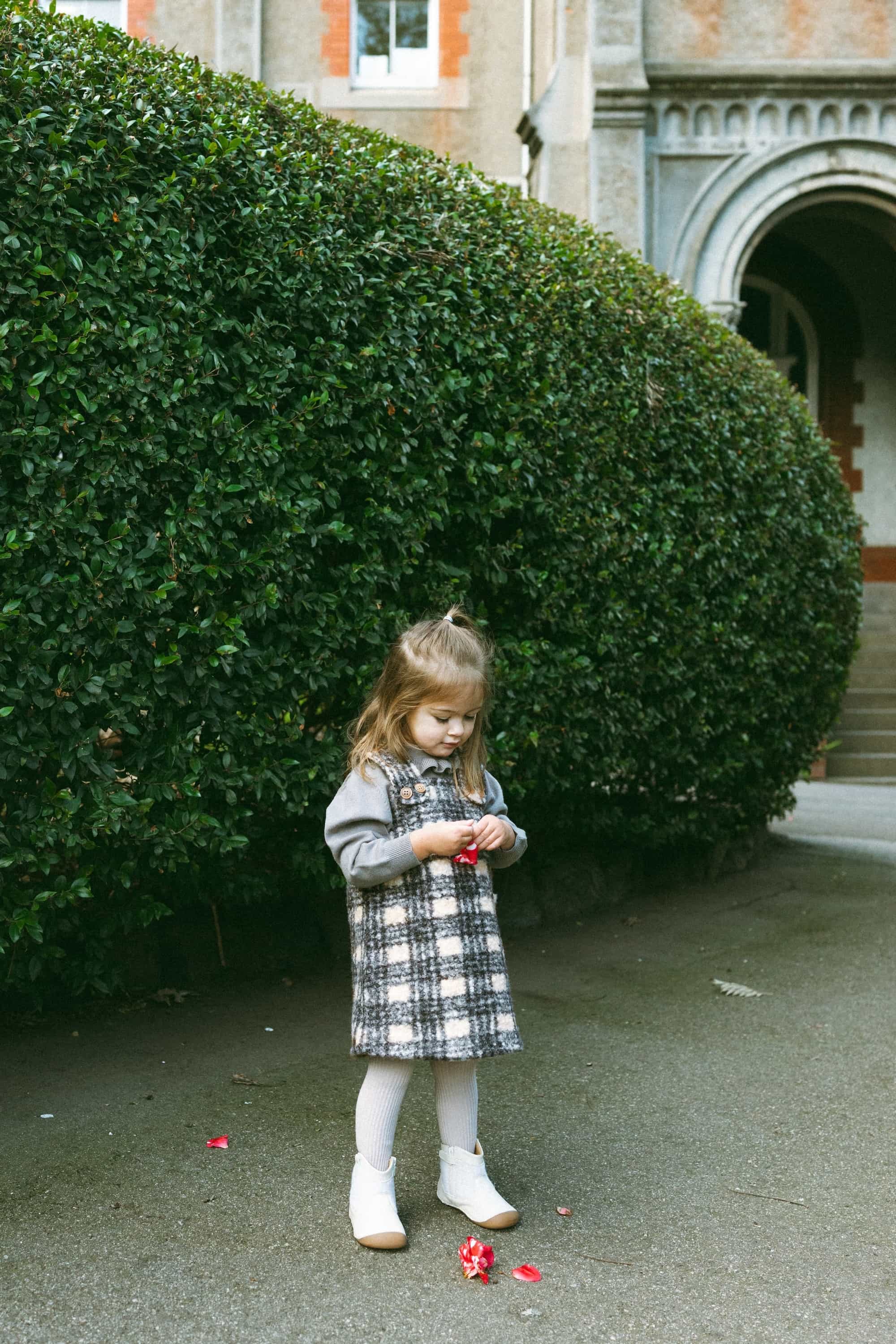 Cozy Plaid Pocket Dress Plaid - Model