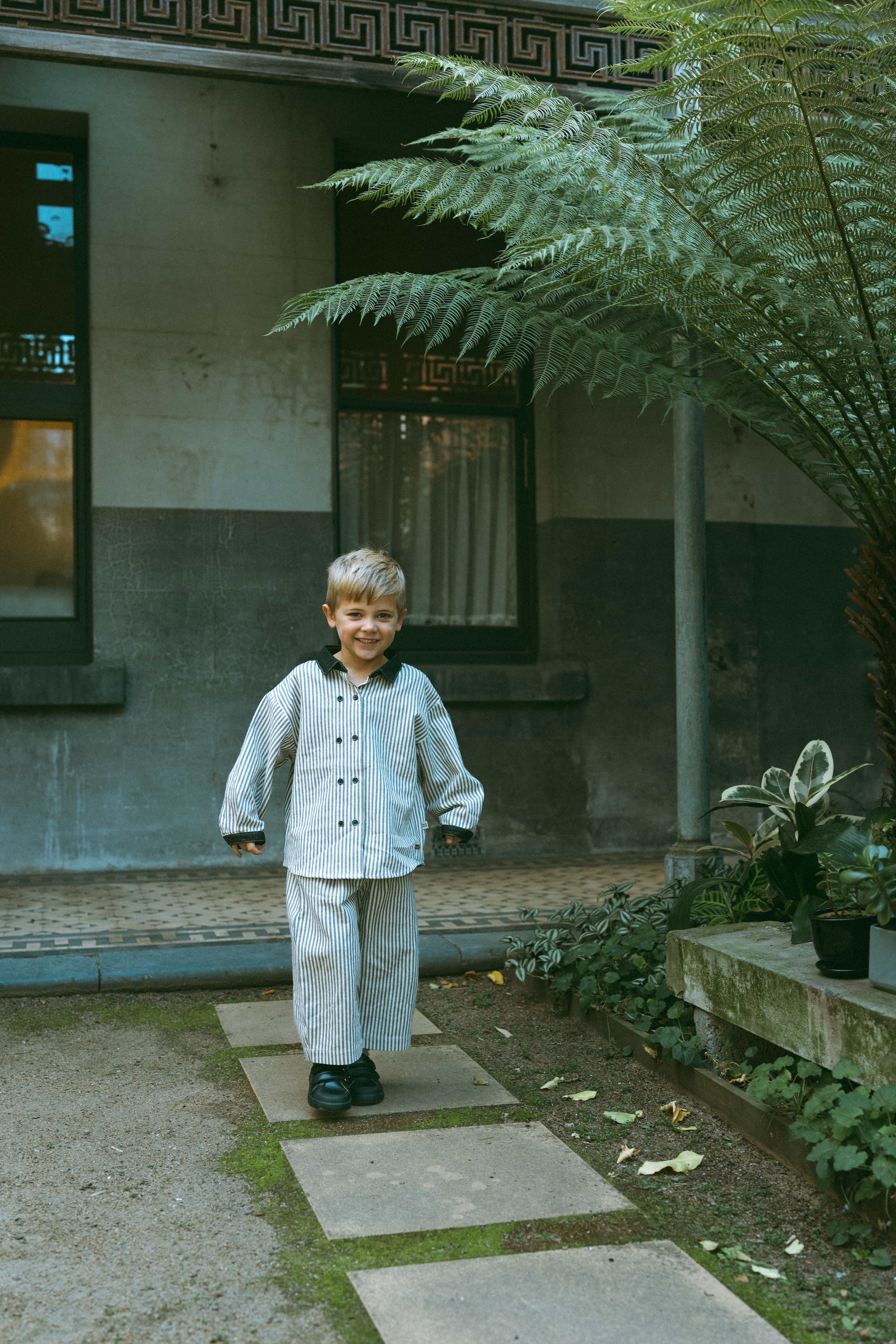 Afternoon Sonata Striped Pants Stripe - Model