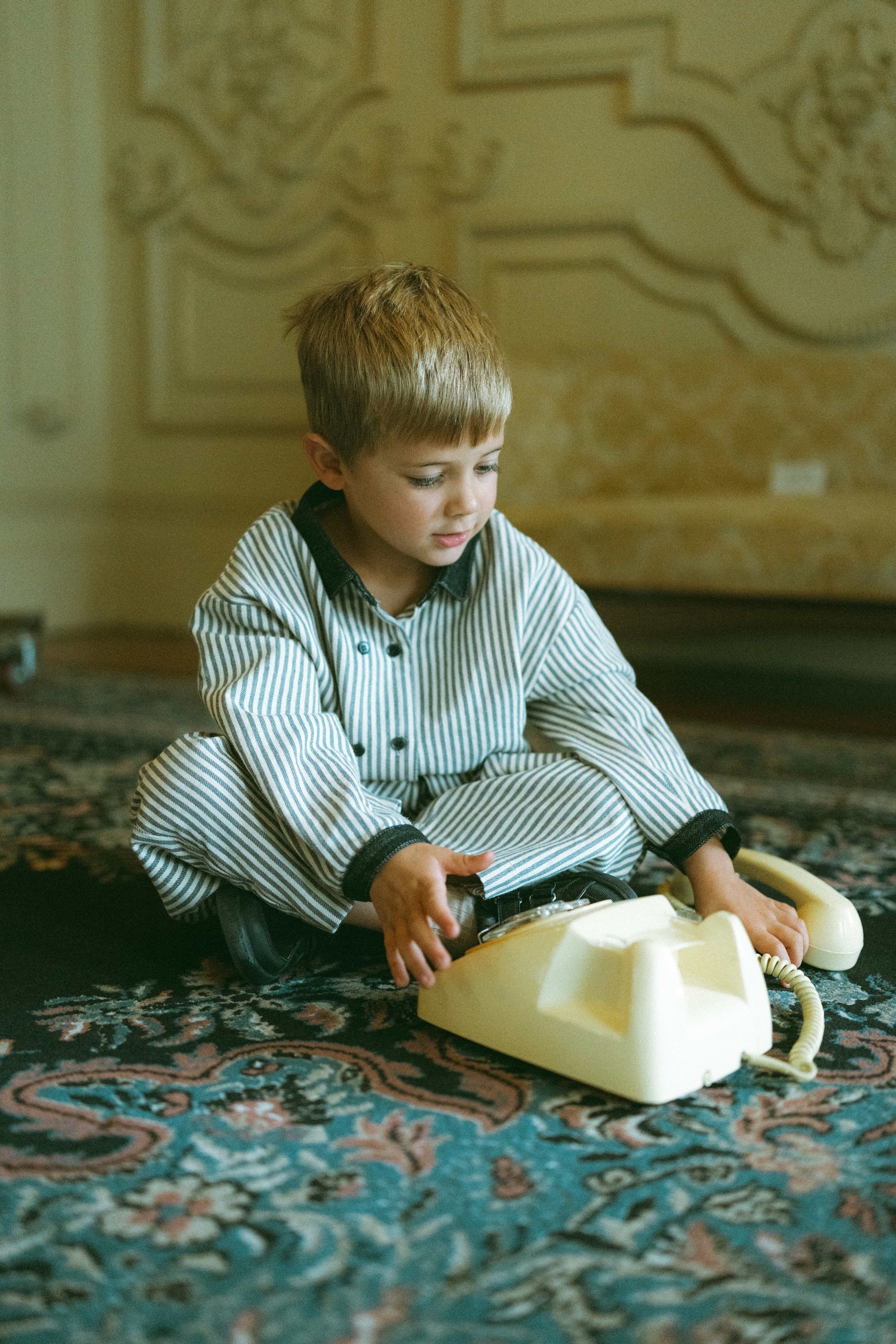 Afternoon Sonata Striped Shirt Stripe - Model