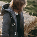 wirrawirra baby outfits woolen coat charcoal grey 23 Winter Boys Girls New Arrivals Outwears Tops Jackets Gilets