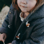 wirrawirra baby store woolen coat charcoal grey 23 Winter Boys Girls New Arrivals Outwears Tops Jackets Gilets