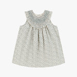 wirrawirra organic infant clothes embroidered smock dress blue star flower 24 Summer Dresses Girls New Arrivals Skirts