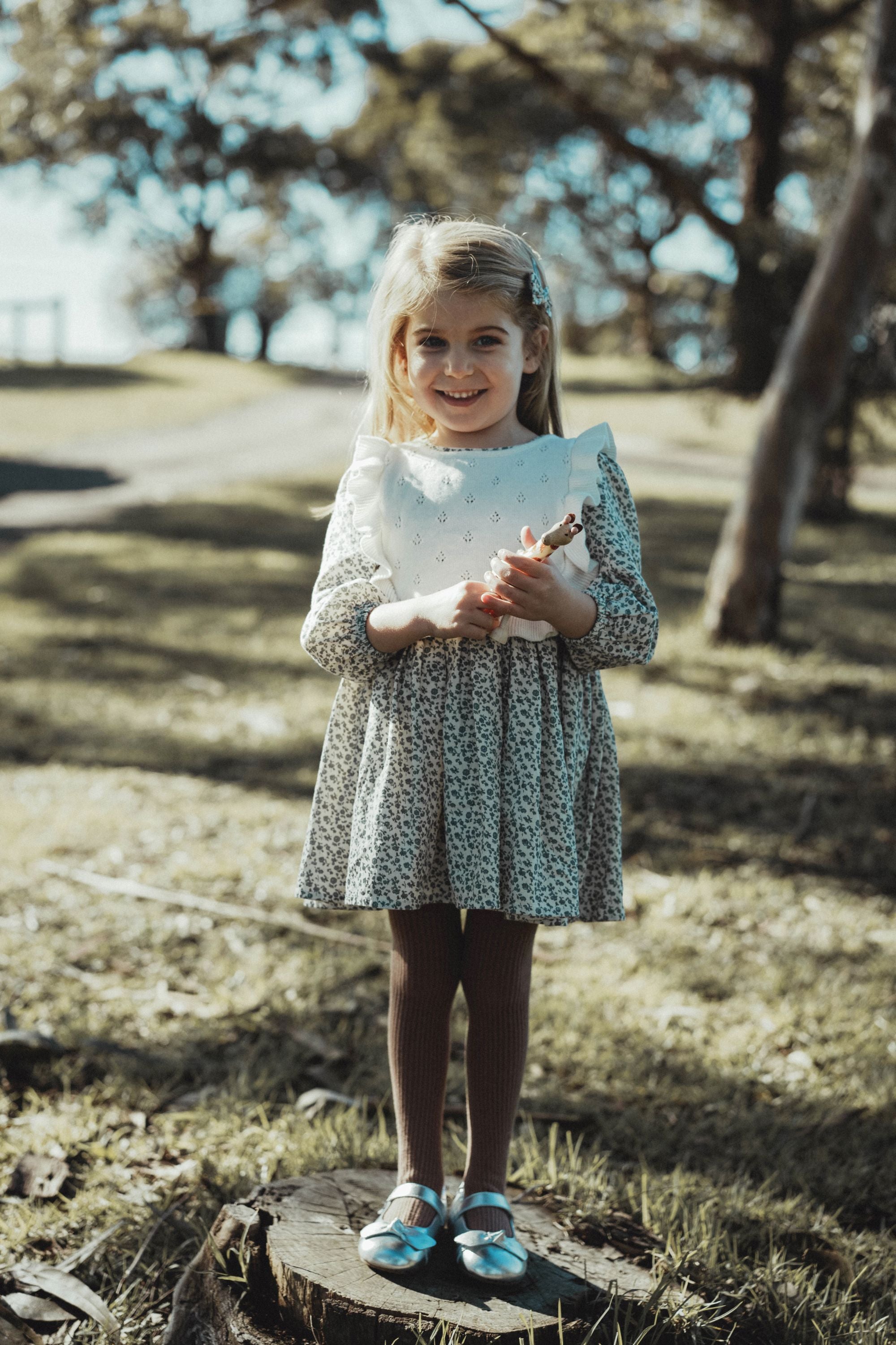 Two-Piece Floral Dress Set