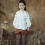 wirrawirra gender neutral baby clothes cotton embroidered blouse cream 24 Autumn Autumn Blouses Girls New Arrivals Shirts Spring