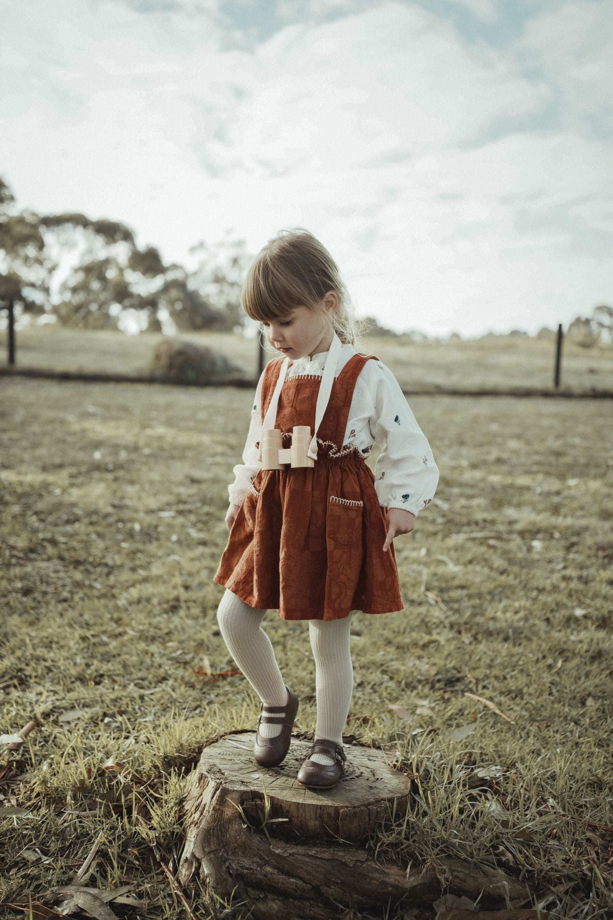 Country Style Suspender Dress
