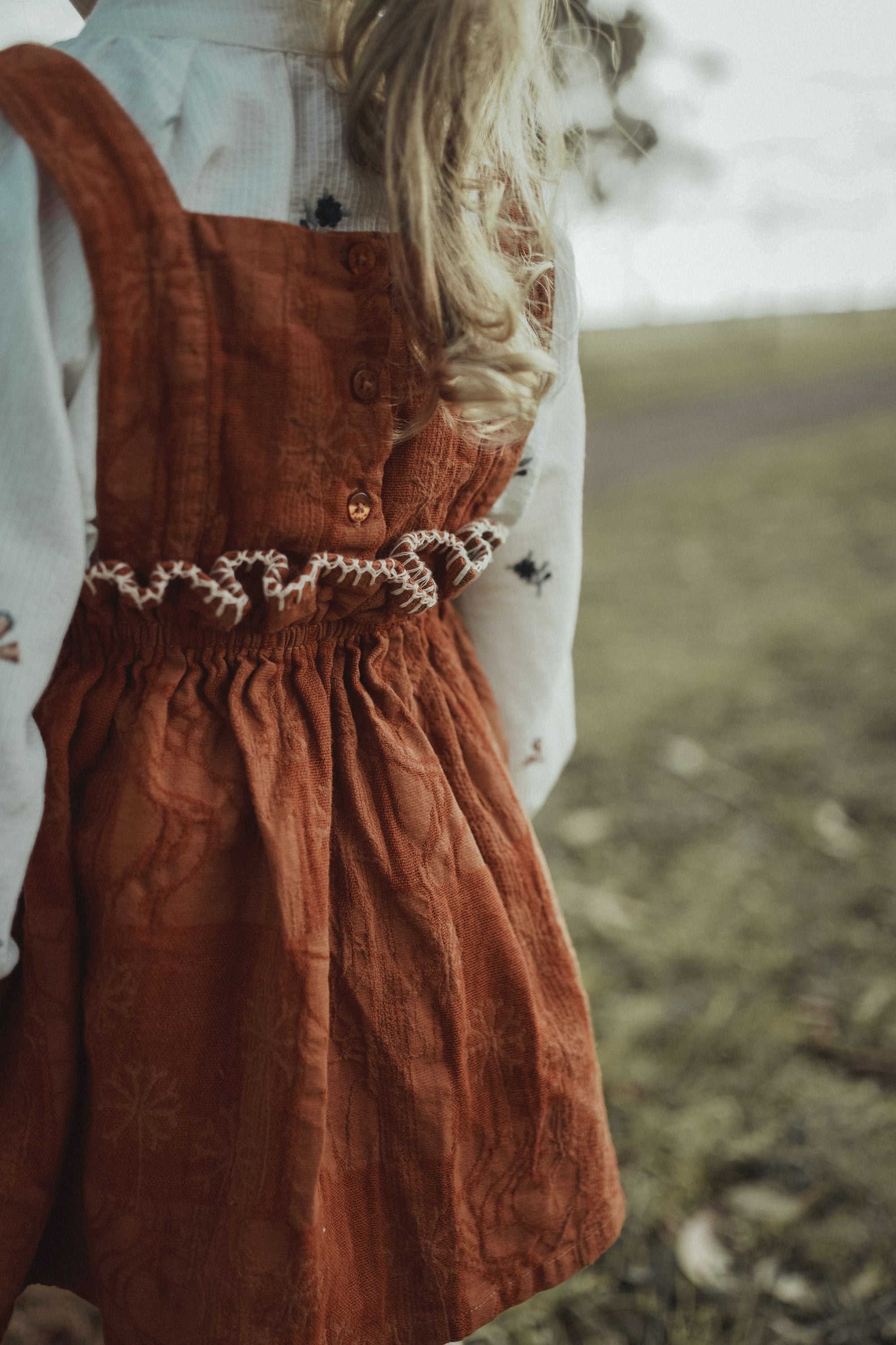 Country Style Suspender Dress - Caramel WirraWirra Kids Country Style Suspender Dress - Caramel WirraWirra Kids