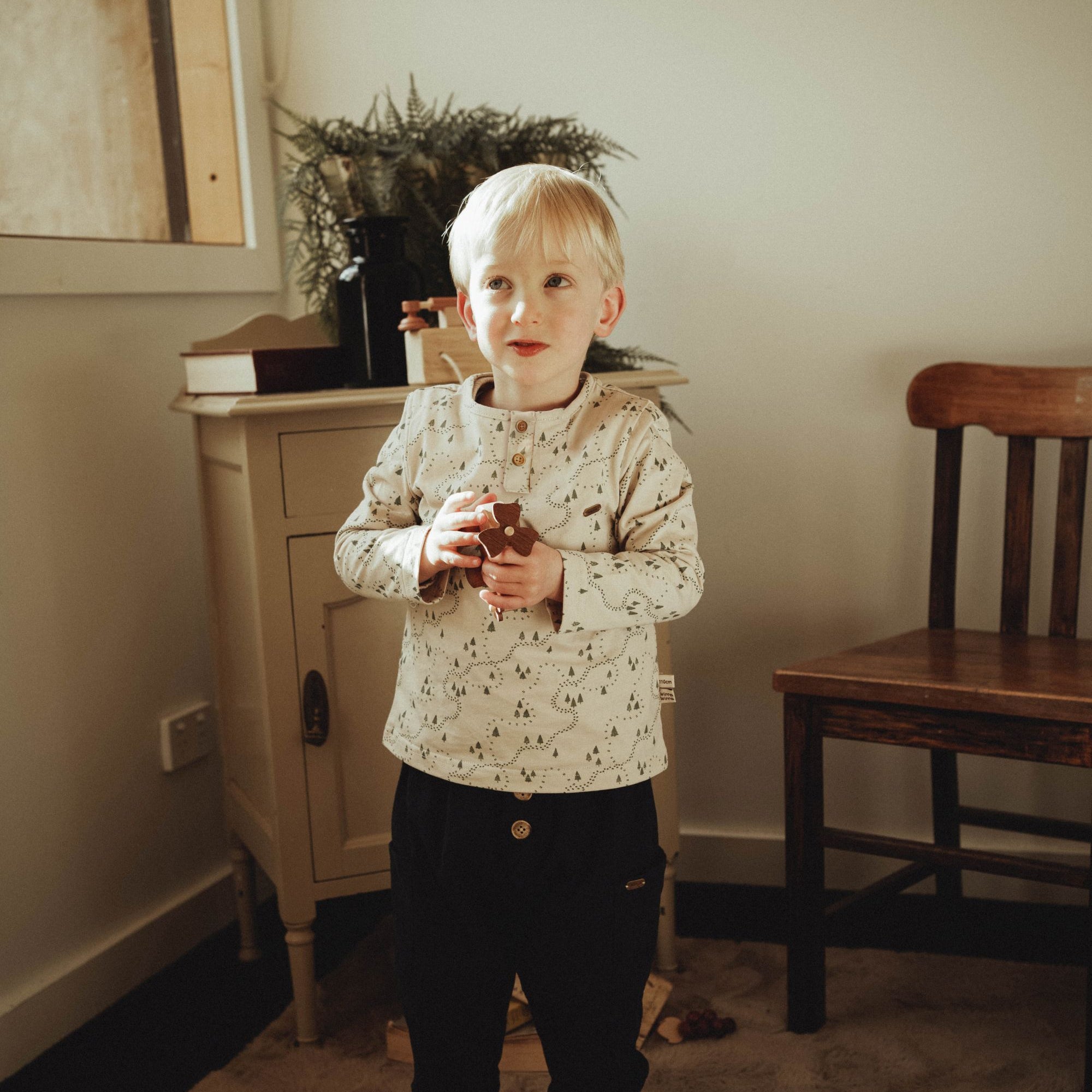 wirrawirra gender neutral baby clothes printed long sleeve t shirt forest 24 Autumn Autumn Boys Essentials Girls New Arrivals Spring