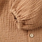 wirrawirra boy clothes double layer crepe blouse caramel 24 Autumn Autumn Blouses Girls New Arrivals Shirts Spring