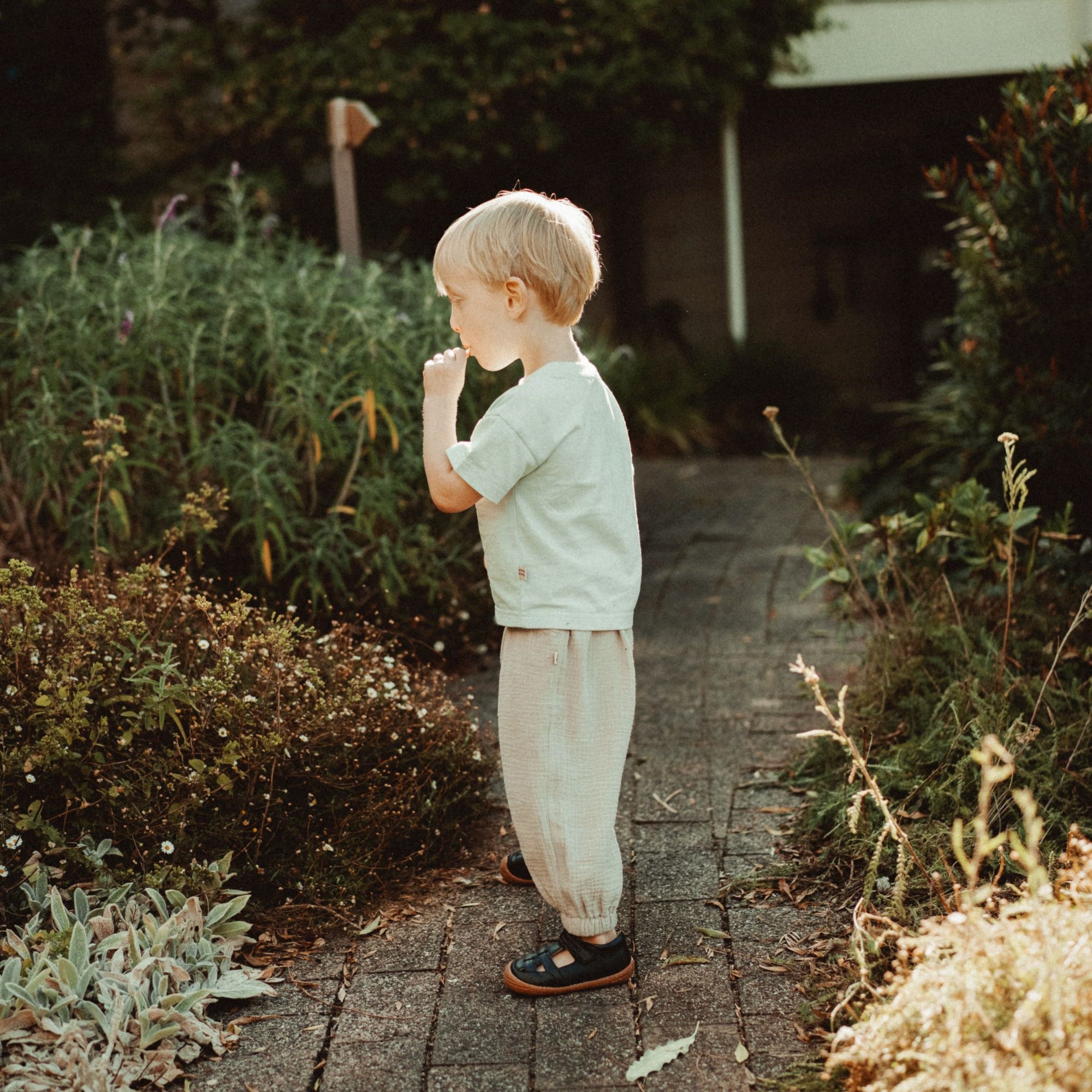 wirrawirra cute baby boy clothes double layer crepe pants grey 24 Summer Boys Essentials Girls Leggings New Arrivals Trousers