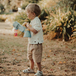 wirrawirra gender neutral baby clothes linen workwear pants sand 24 Summer Boys New Arrivals Shorts