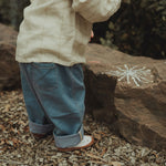 wirrawirra cute baby clothes tencel denim pants denim blue 24 Spring Boys Girls Leggings New Arrivals Trousers