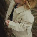 wirrawirra organic baby clothes long sleeved jacket beige 24 Spring Boys Gilets Girls Jackets New Arrivals Gilets