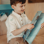 wirrawirra organic newborn clothes linen workwear pants sand 24 Summer Boys New Arrivals Shorts
