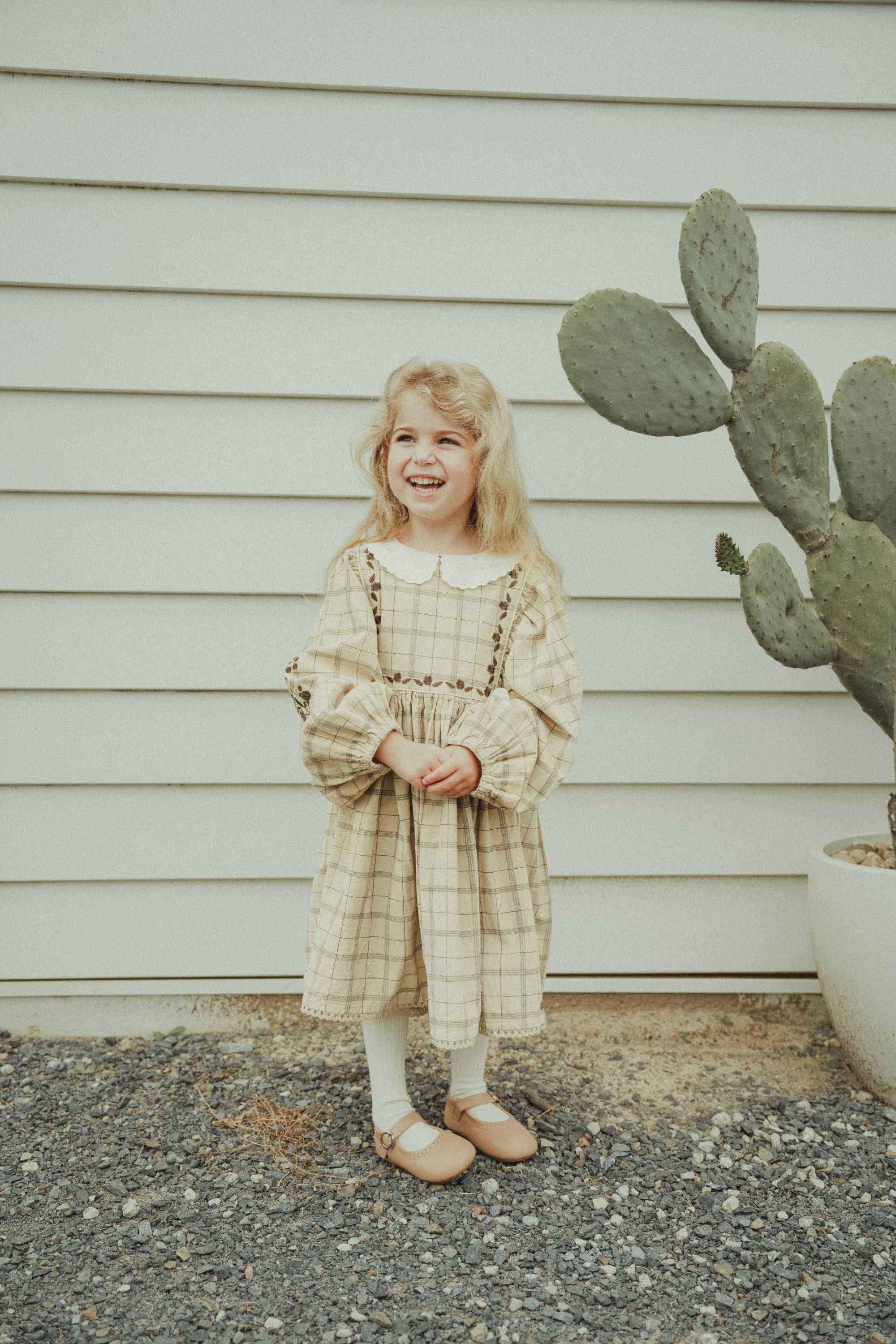 wirrawirra childrens store corduroy plaid dress khaki 24 Spring Dresses Girls New Arrivals Skirts