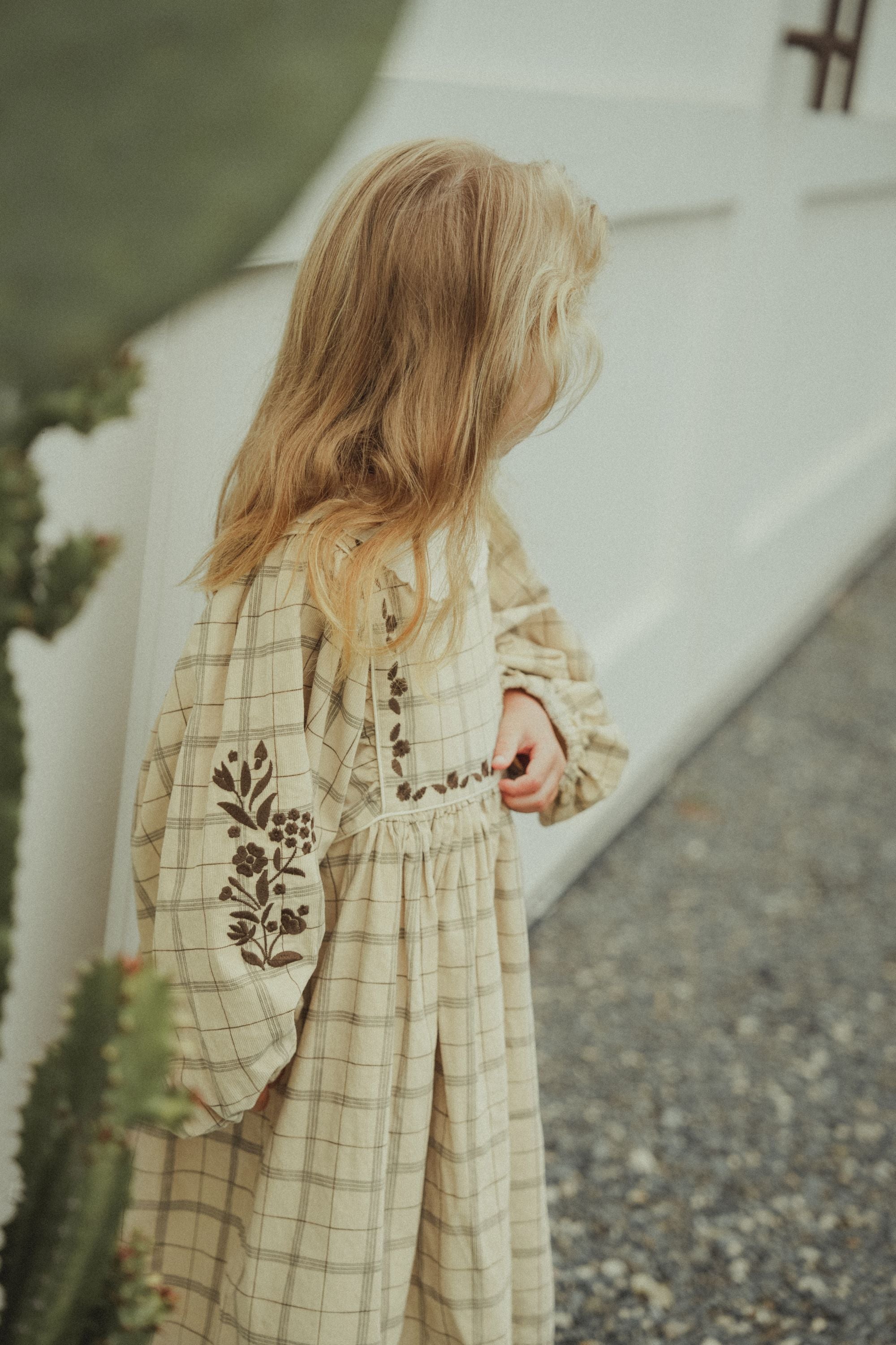 Corduroy Plaid Dress - Khaki WirraWirra Kids Corduroy Plaid Dress - Khaki WirraWirra Kids